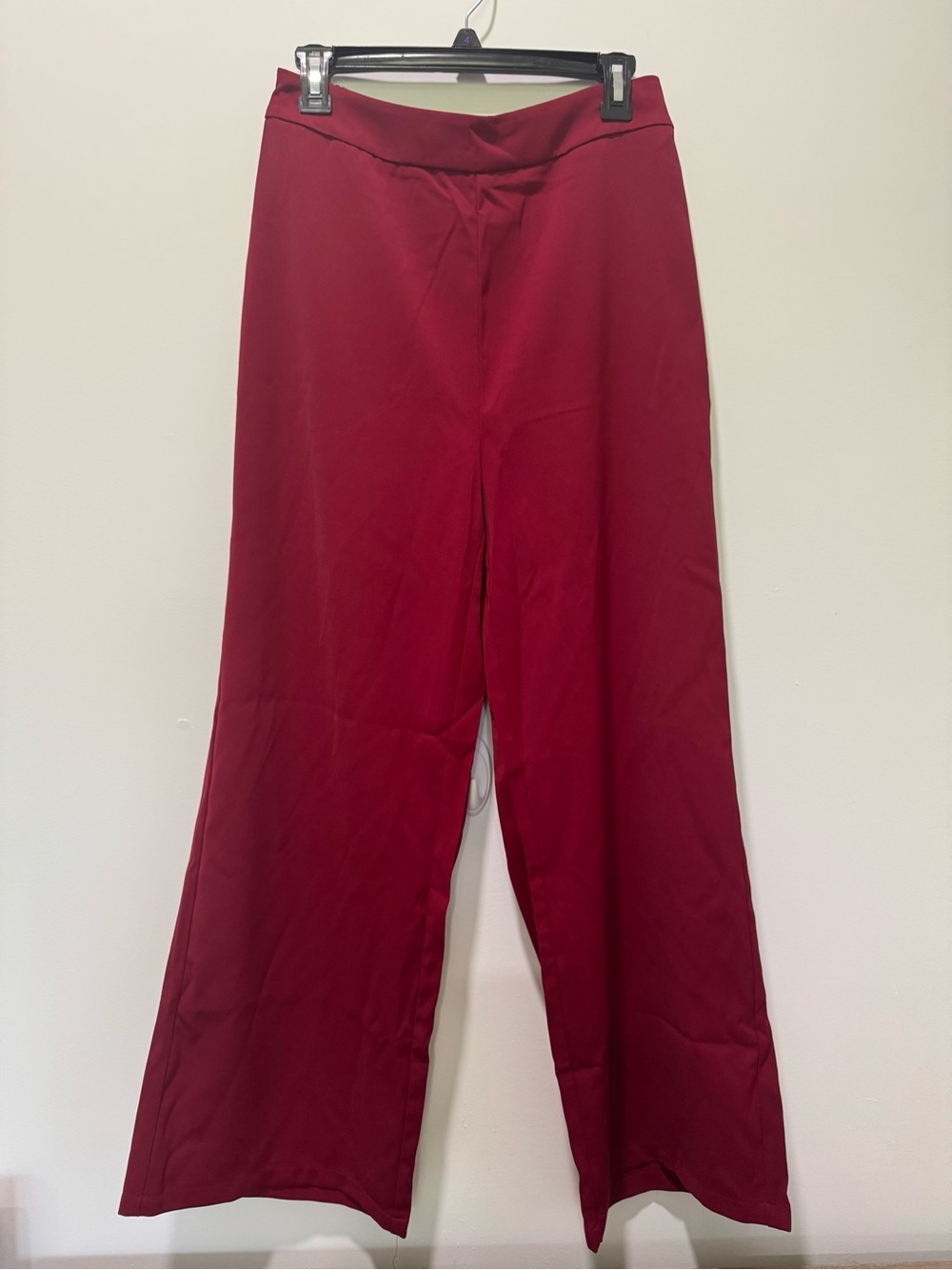 BTFBM Wide-Leg Pants in Deep Red | New with Tag